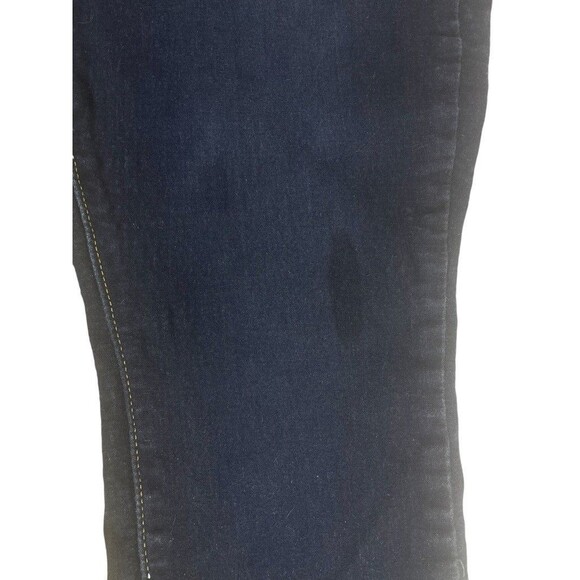 Signature Levi Strauss Gold Mid-Rise Stretch Skinny Dark Wash Jeans 16 Short - Picture 10 of 15